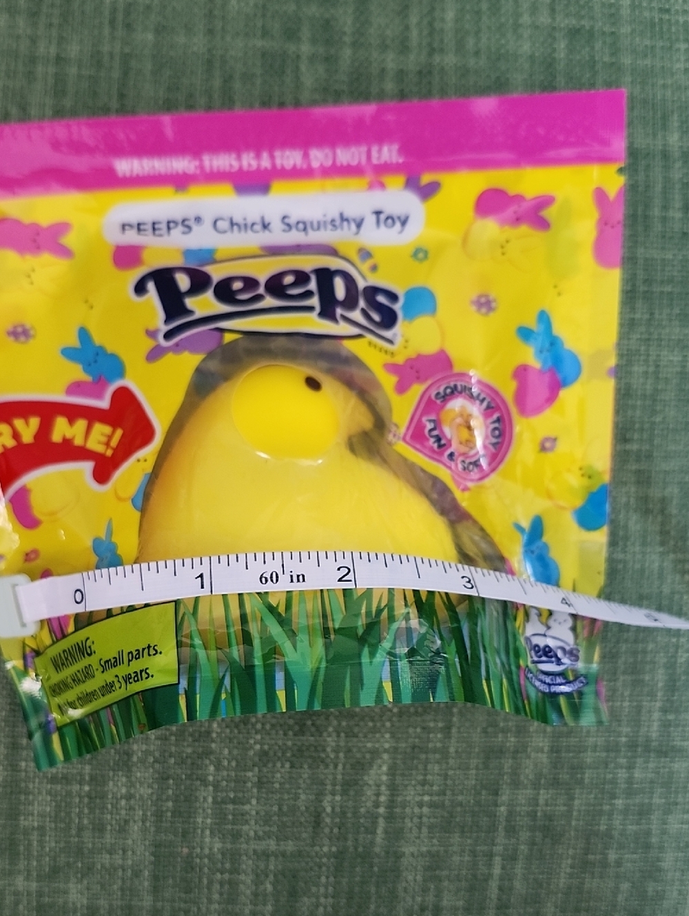 Peeps Yellow Chick Squishy Toy - Picture 2 of 3